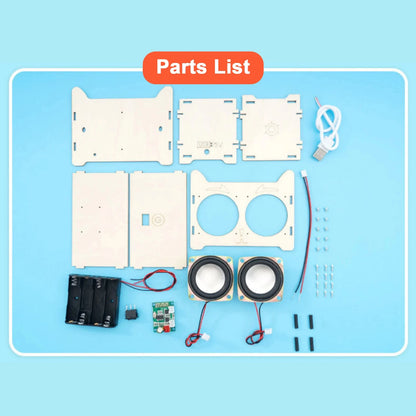 DIY Blue tooth Speaker Material Package Physical Science Experiment Toys for Children Handmade Tool Kit Set Electronic Toy G141