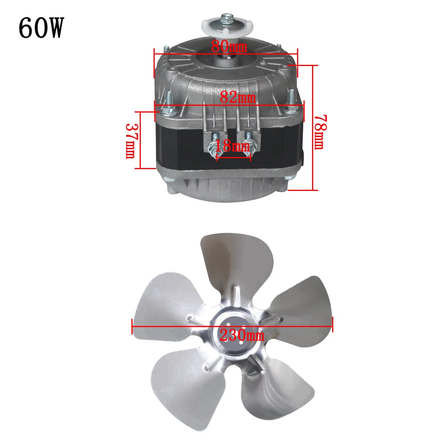 25W  30W 45W 60w motor refrigerator cooling fan motor for refrigerator parts fan shaded pole asynchronous freezer fridge