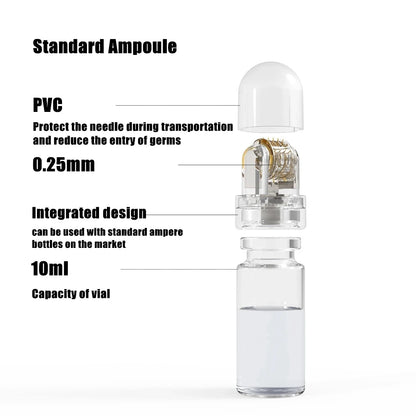 Hydra Roller 64 Pins Micro titanium need tips Derma needles skin care Anti aging whitening bottle roller serum reusable