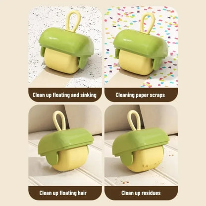 Mini Reusable Washable Lint Roller Strong Adhesive Hair Sticking Machine Dust Removal Brush for Clothes Pets Furniture Cleaning