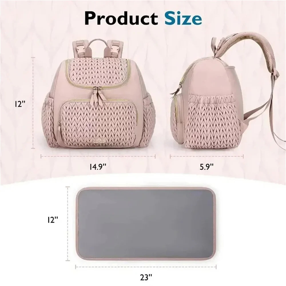New Baby Diaper Bag Outdoor Stroller Organizer With Changing Pad Mommy Bag Large Capacity Maternity Backpack Insulated Pocket