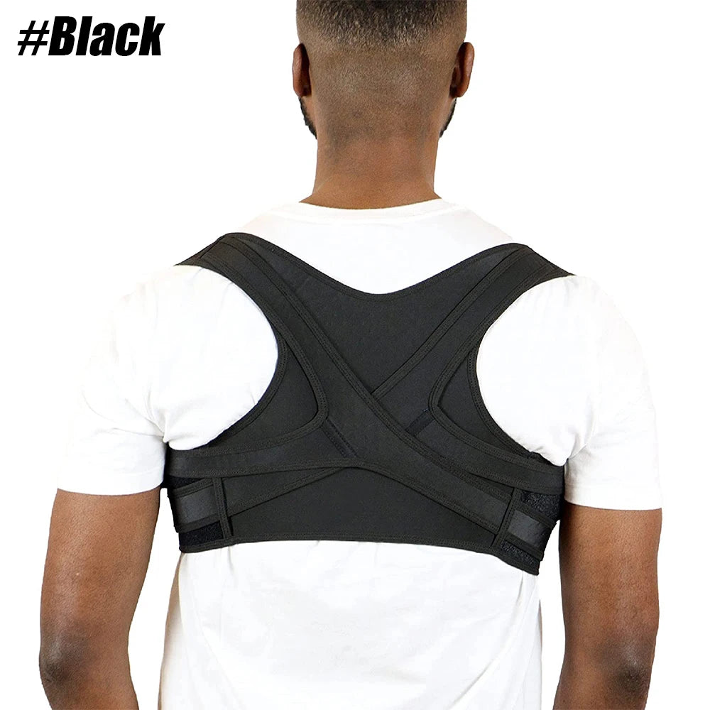 Posture Corrector Adjustable Upper Back Brace Breathable Back Support Straightener for Neck Shoulder Clavicle Lumbar Pain Relief
