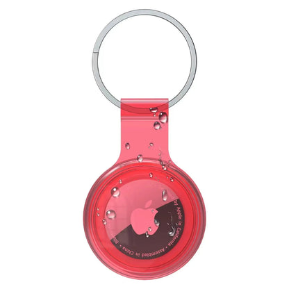 Compatible with Apple Airtag Holder, Fully Sealed Waterproof AirTag Key Ring, Coloured