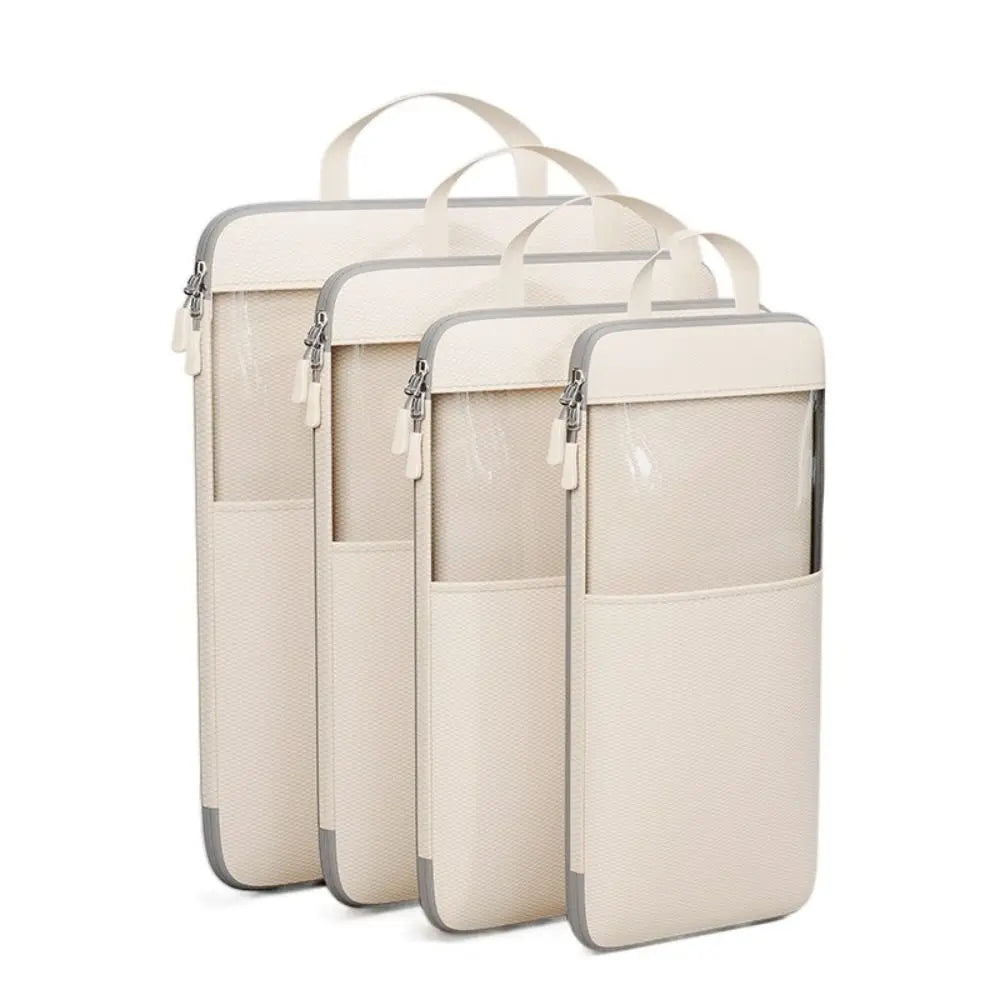 1/4Pcs Expandable Compression Packing Cubes Bag Multi-Sized Waterproof Travel Clothing Storage Bag Lightweight Dustproof