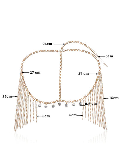 Women  Headwear Accessories Long Fringe Head Chain Accessories