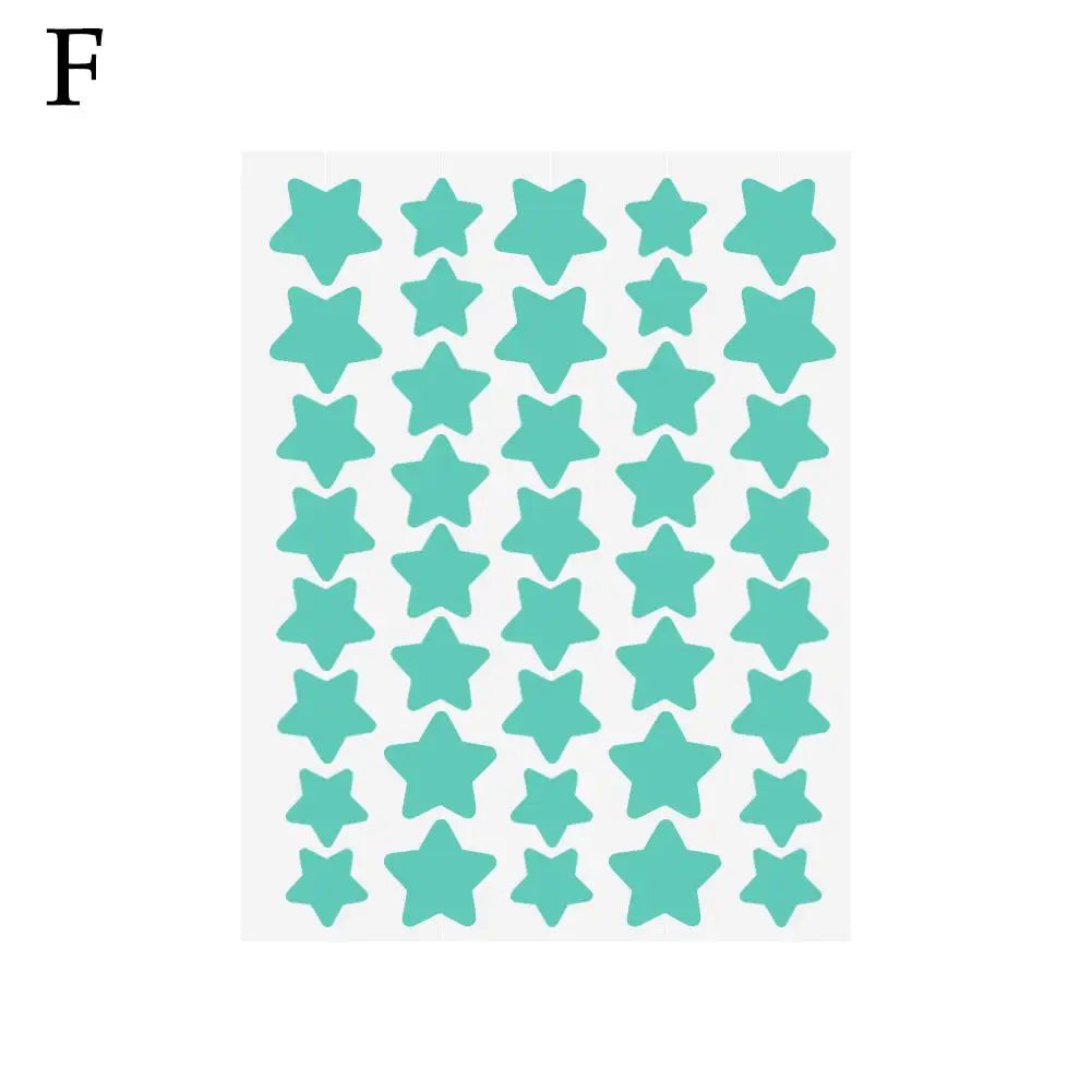 40pcs Colorful Star-Shaped PE Pimple Patches - Cute and Invisible Pimple Cover Stickers for Pimple Removal