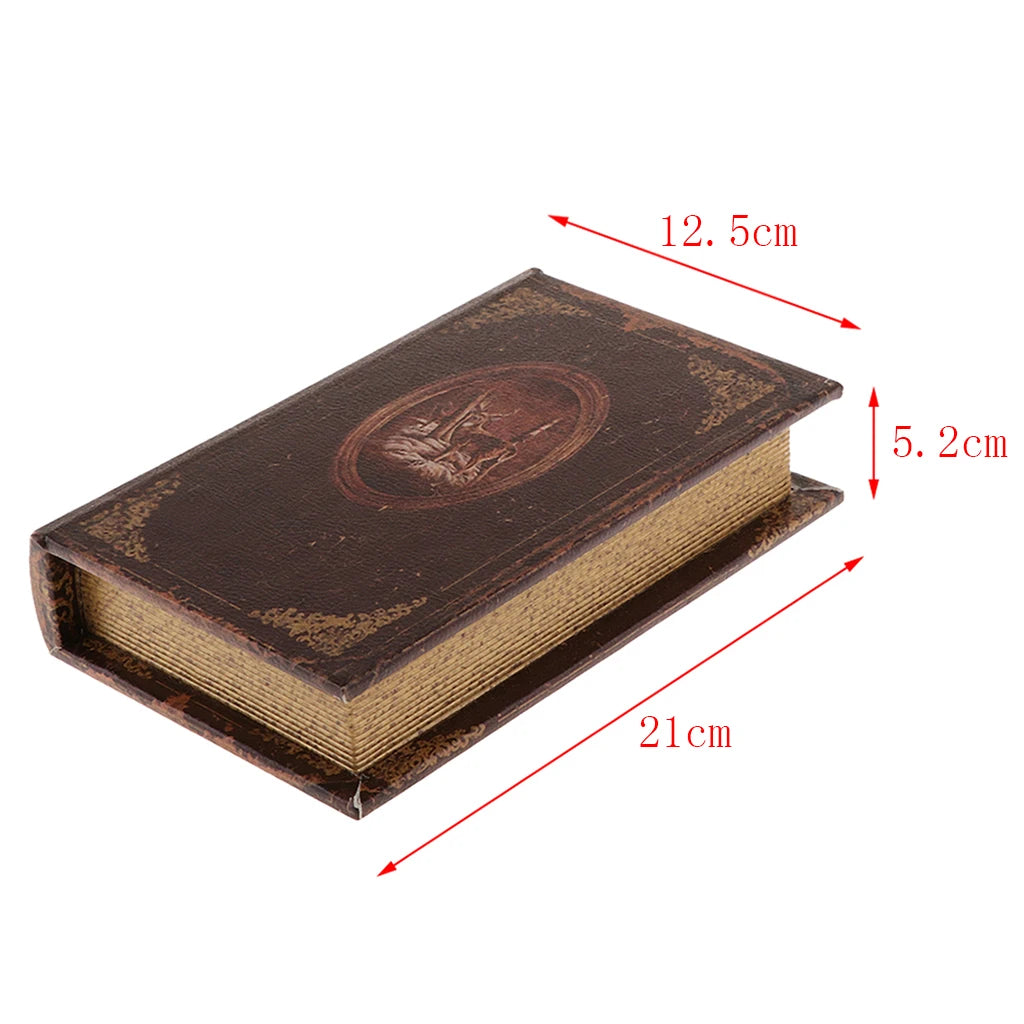 1 Pieces Antique Book Model Old Book Simulation Book Props for Hiding Jewelry