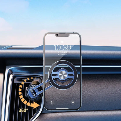 Eary for Magsafe Car Mount Magnetic Phone Holder for Car Vent 360°Rotation Folding for iPhone 16 15 14 13 Pro Max All Phones