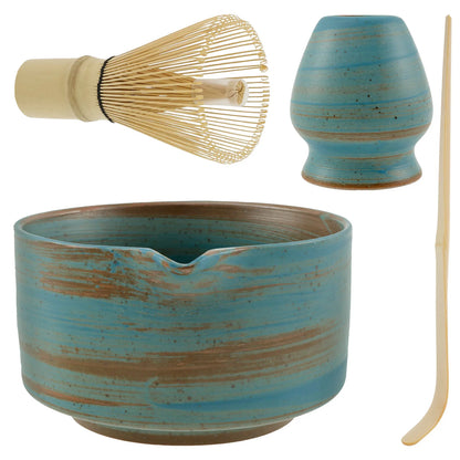 4Pcs Japanese Matcha Set Traditional Matcha Tea Set Matcha Whisk Set Manual Matcha Making Kit Ideal Matcha Kit for Tea Lovers