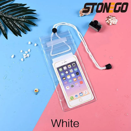 Transparent Mobile Phone Waterproof Bag Universal Mobile Phone Case for Swimming Diving Outdoor Mobile Phone Waterproof Pouch