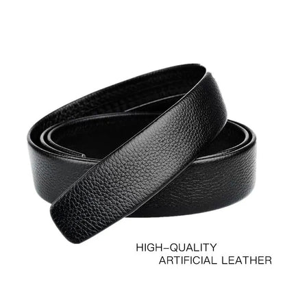 Men Leather Belt Metal Car Automatic Buckle Work Belt High Quality Men 120cm Leather Belt Business