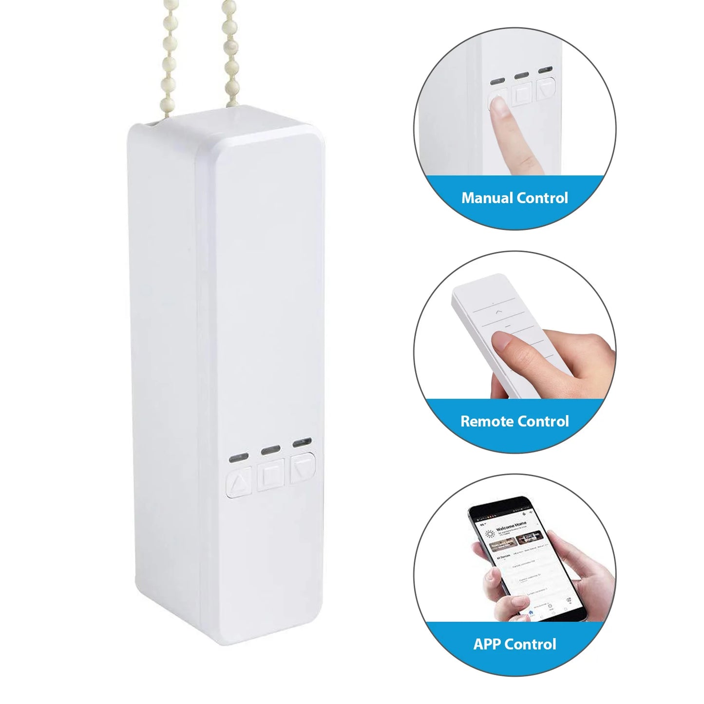 Smart Automatic Curtain Opener Remote Controller TY WiFi Smart Curtain App/Timer Voice Control Automatic Curtain Opener A Closer