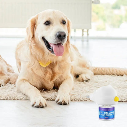 Pet Pheromones Calming Diffuser 30-Day Refill Calming Spray for Cat Dog Calm Relaxing Pets Pheromone Plug-In Relaxants Start Kit