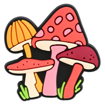 Cute Mushroom Shoe Charms Decoration for Crocs Pin Accessories Bracelet Wristband Party Party Gifts