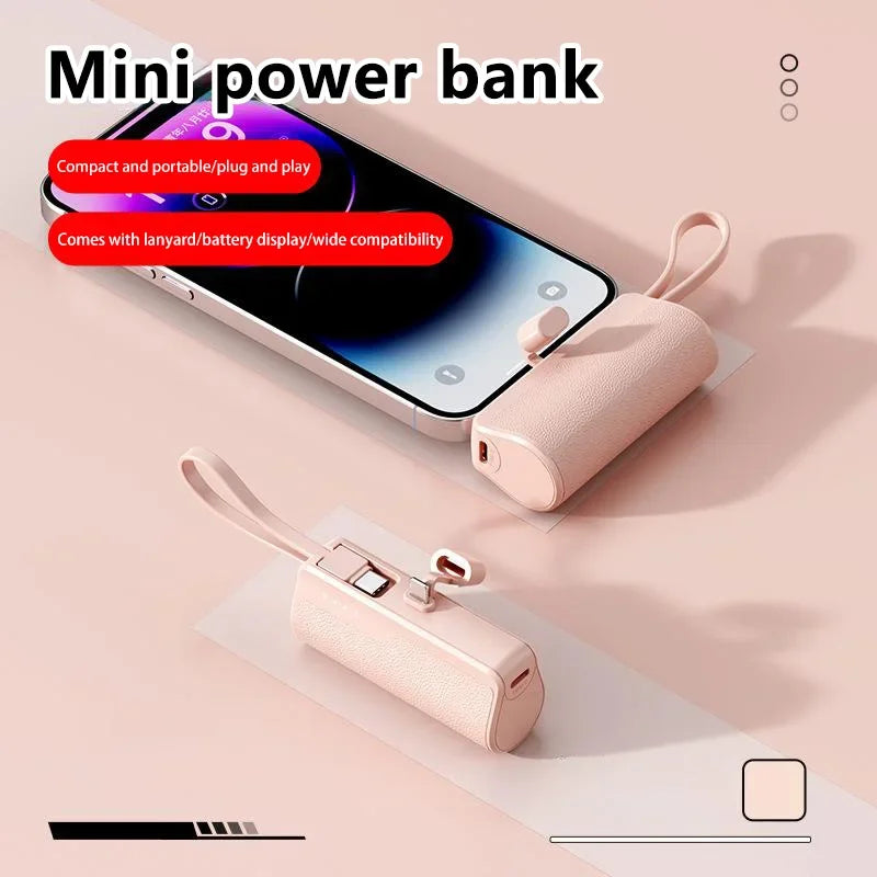 Xiaomi Power Bank 50000mAh Pocket Power Bank Portable Capsule Power Bank Fast Charging External Battery for iPhone Samsung