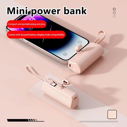 Xiaomi Power Bank 50000mAh Pocket Power Bank Portable Capsule Power Bank Fast Charging External Battery for iPhone Samsung