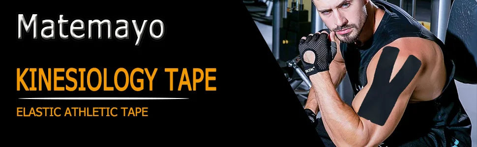 4 Rolls Kinesiology Tape Pro Athletic Sports Tape 80 Precut Strips Sports Waterproof Breathable Latex Free Elastic Sports Tape