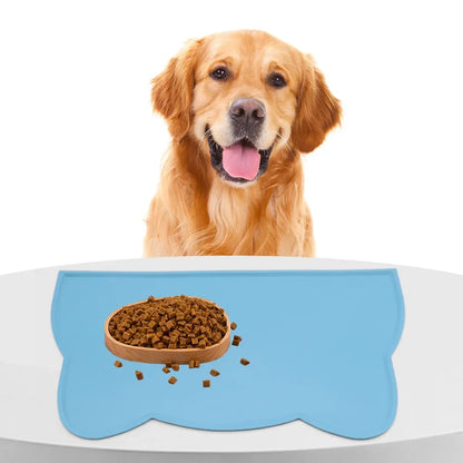 Silicone Pet Feeding Dog Cat Bowl Food Mat Non-Stick Waterproof Pet Food Feeding Pad Puppy Feeder Tray Water Cushion Placemat