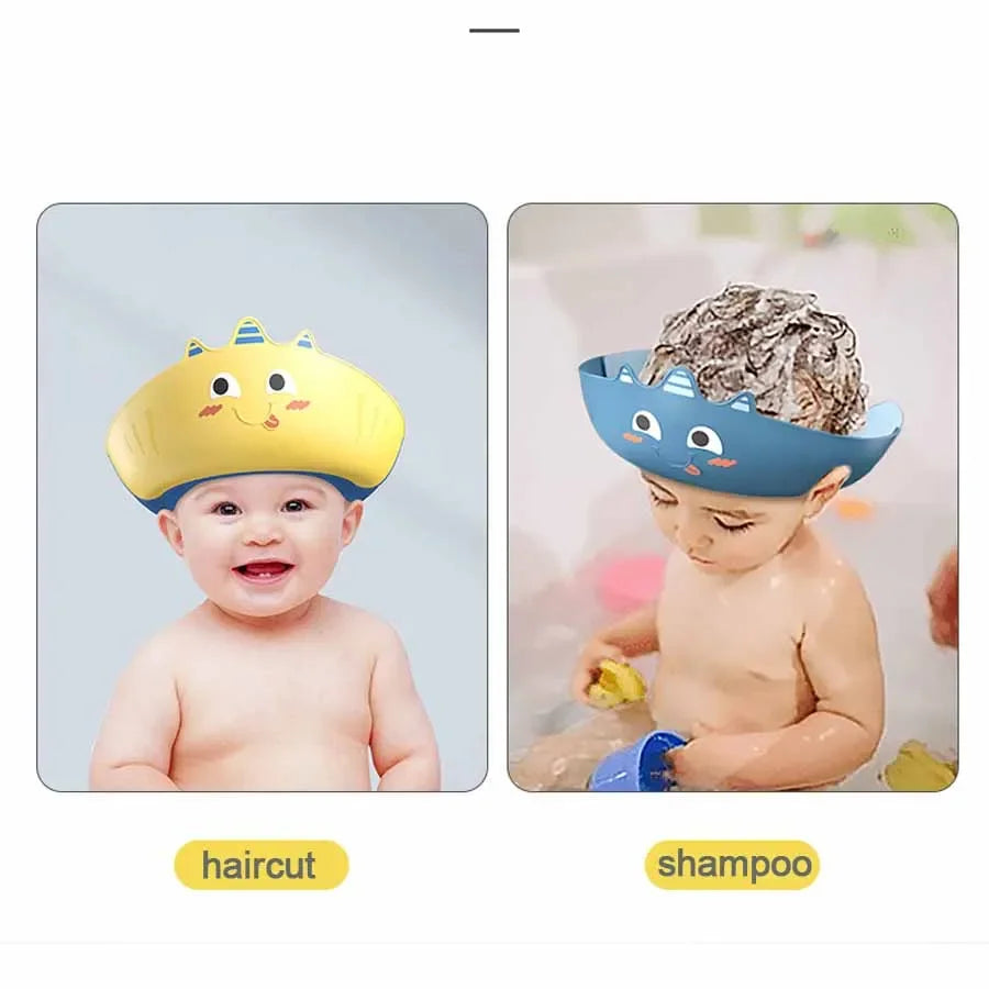 Children Shower Shampoos Hat Soft Adjustable Waterproof Wash Hair Hat for Kids Ear and Eye Safe Protection Baby Shampoo Cap