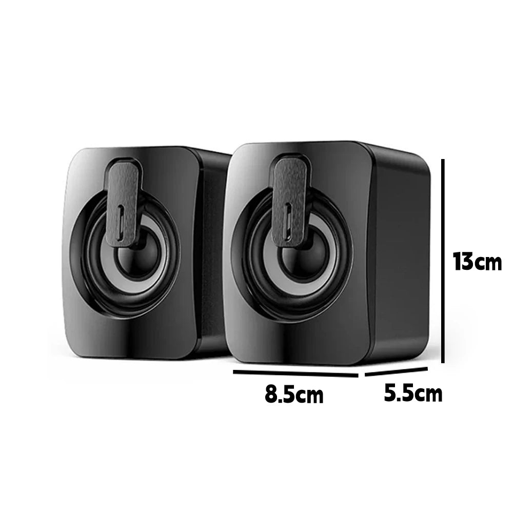 Computer Speakers Definition Sound Quality 3D Surround USB Wired with LED Light for Speakers Computer
