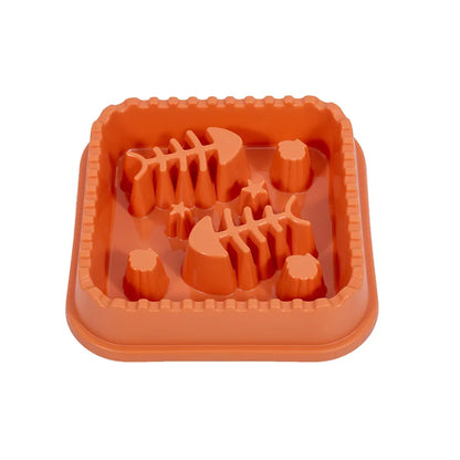 Pet Slow Food Bowl Anti-choking Feeder PP Plastic Dish Bowl Home Dog Eating Plate Anti-gulping Feeding Supplies