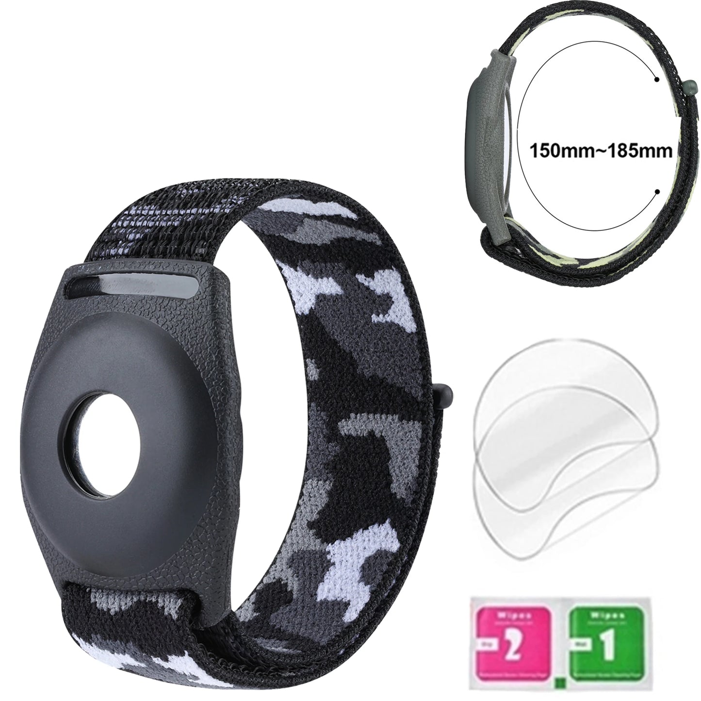 Silicone Steel Clip Compatible with Apple AirTag - Protective Silicone Clip for Tracker Protect Keychain Silicone Cover