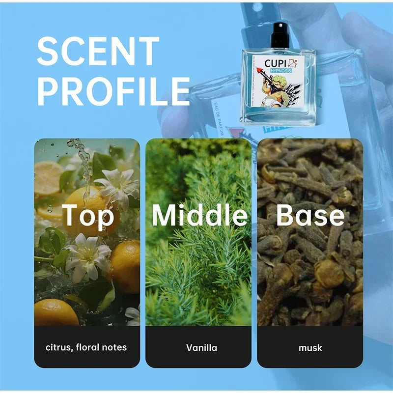 Romantic Perfume Fee Lomont Perfume Men Attract Women Cupid Long Lasting Cologne Flirtatious Perfume Dating Body Spray