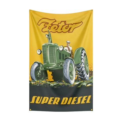90x150CM TRACTORS-Z-ZETORs a.s. Agriculture Flag Polyester Printed Excavator Banner For Decor