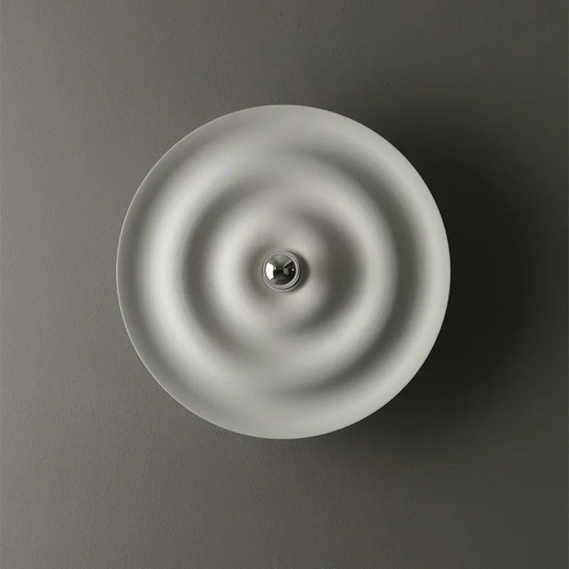 Nordic modern circular wall lamp background wall staircase corridor entrance designer water ripple decorative lighting fixture