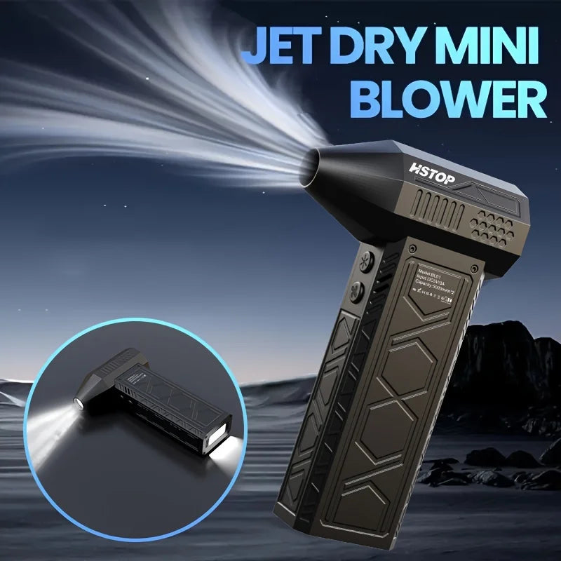 Ultra-Powerful High-Speed Air Blower  Mini Turbo Jet Fan for Quick Dust  Handy  Perfect for Home  Electronics Cleaning