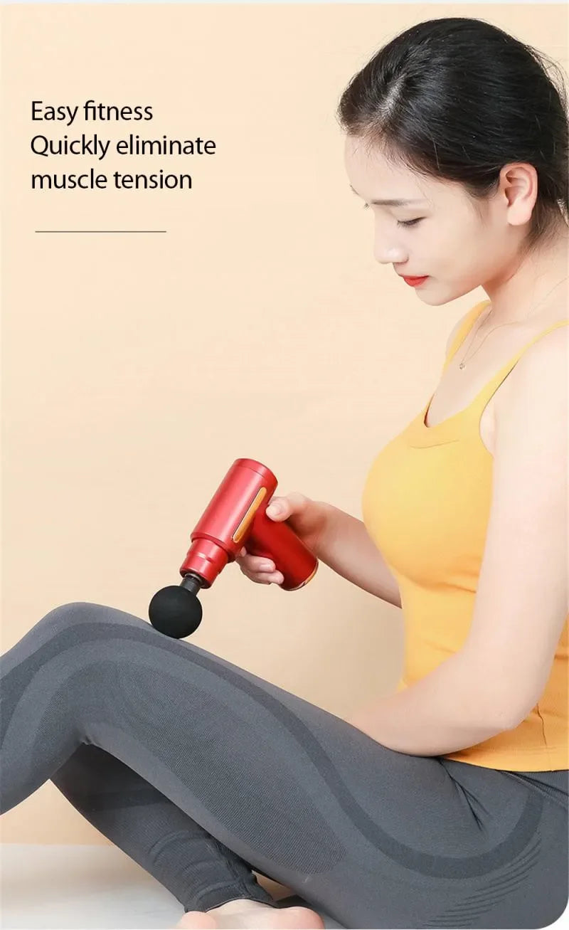 Mini Portable Massage Gun Percussion Massager For Body Neck Deep Tissue Muscle Relaxation Gout Pain Relief Fascia Gun массажер