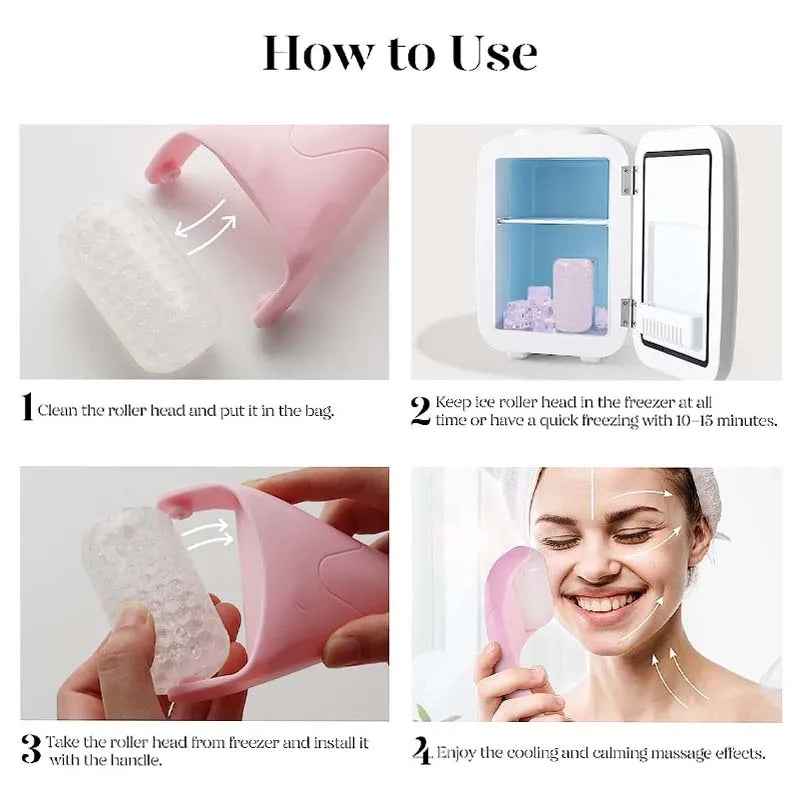 Ice Massager Roller Face Skin Lifting Tool Face Lift Massage Anti-wrinkles Pain Relief Face Women Skin Care  Beauty Tools