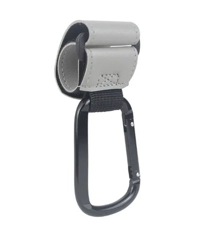 1/2pcs PU Leather Baby Bag Stroller Hook Pram Cart Organizer 360 Degree Rotatable Hook High-quality Crochet Stroller Accessories