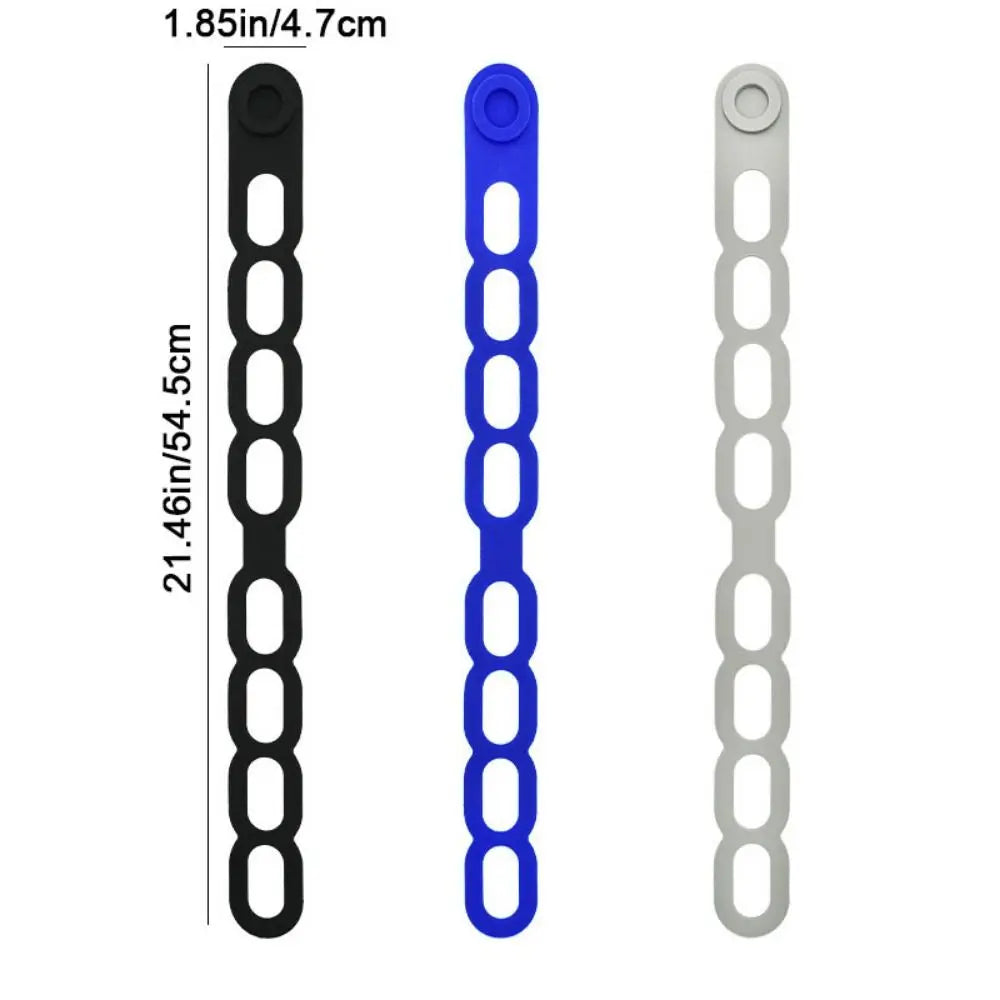 3Pcs Stretchable Silicone Lid Straps Leak-Proof Splash-Proof Lid Fixing Band Reusable Crock Pot Lid Elastic Dishes