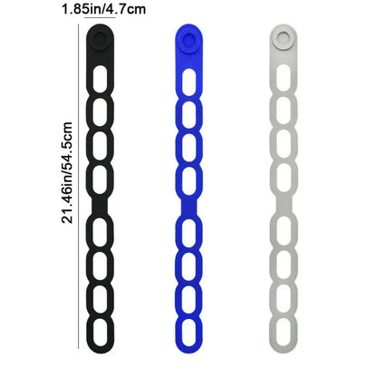 3Pcs Stretchable Silicone Lid Straps Leak-Proof Splash-Proof Lid Fixing Band Reusable Crock Pot Lid Elastic Dishes