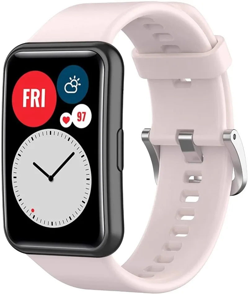 Silicone strap for Huawei Watch Fit Original Smart watch replacement Huawei Fit Bracelet wristband Huawei Watch Fit new Correa