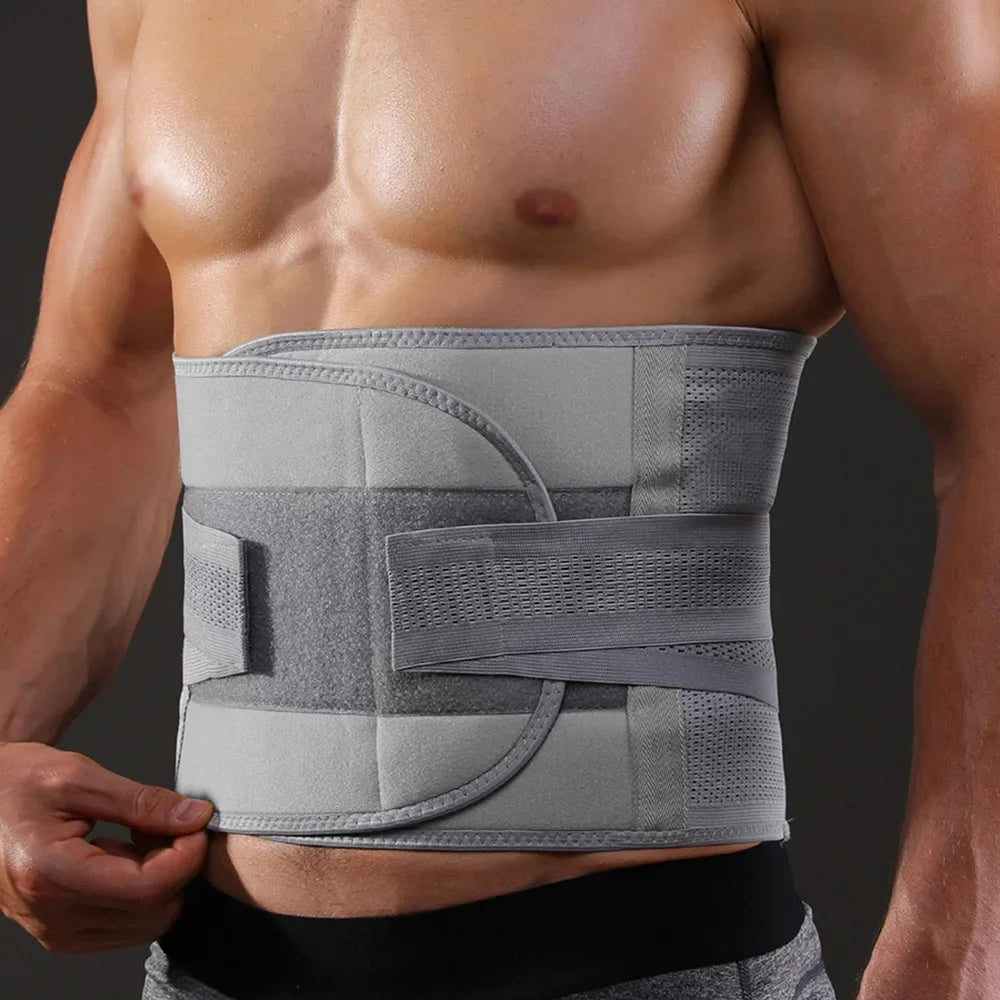 2024 Adjustable Back Braces Waist Belt Men Women Work Lower Back Pain Relief Breathable Anti-skid Spine Lumbar Support Belt