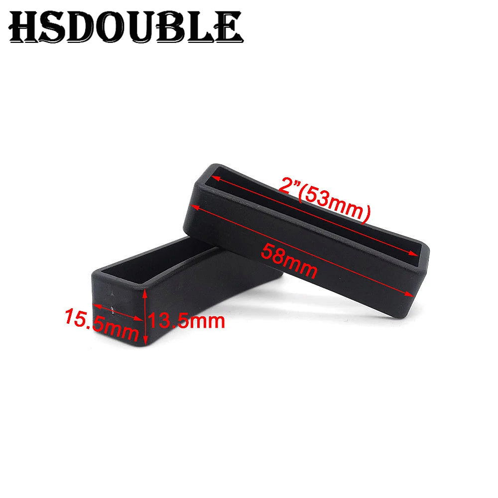 10 Pcs/Pack Plastic Belt Loop Keeper Square Loop Buckles Belt Harness Backpack Straps