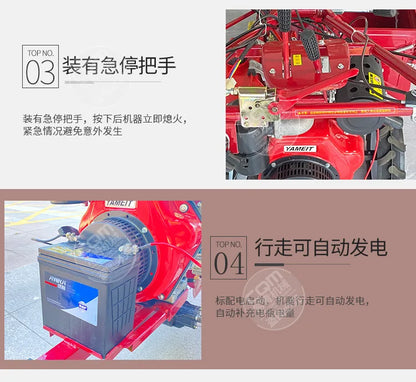 Fully automatic corn single-row harvester, household small hand-held corn harvester with corn stalks