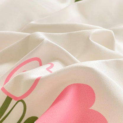 Bedding Set for Girl Boy Bedroom KIDS Modern Comforter Duvet Cover Flat Sheet Pillowcase  Home Textile Soft Bed Linen