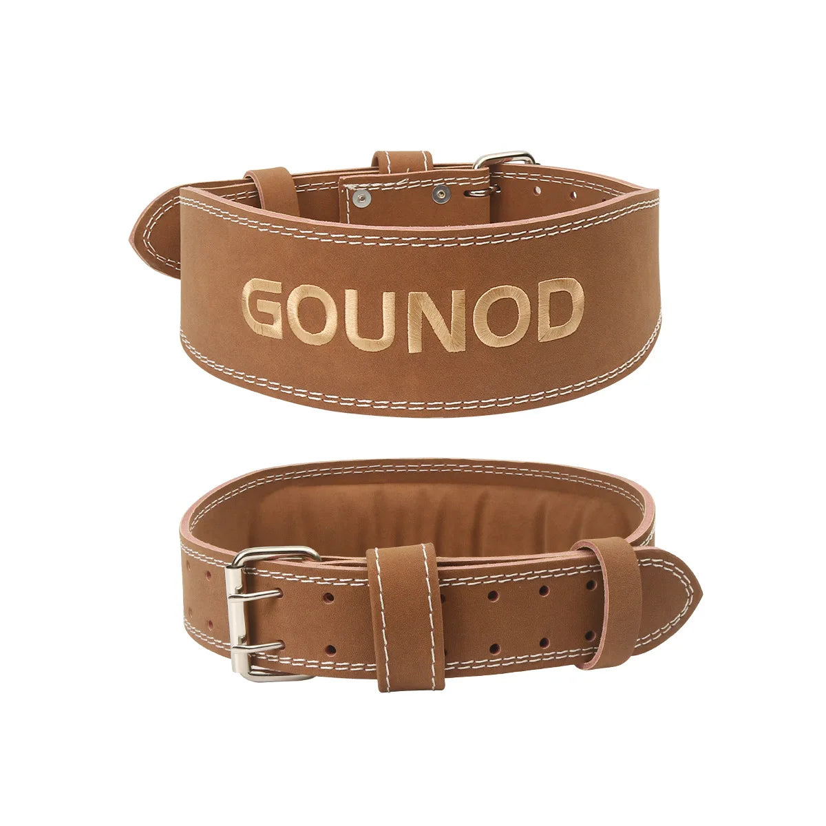 1PC GOUNOD Matt PU Sports Belt Fitness Squat Deadlift Weightlifting Belt Fitness Protection