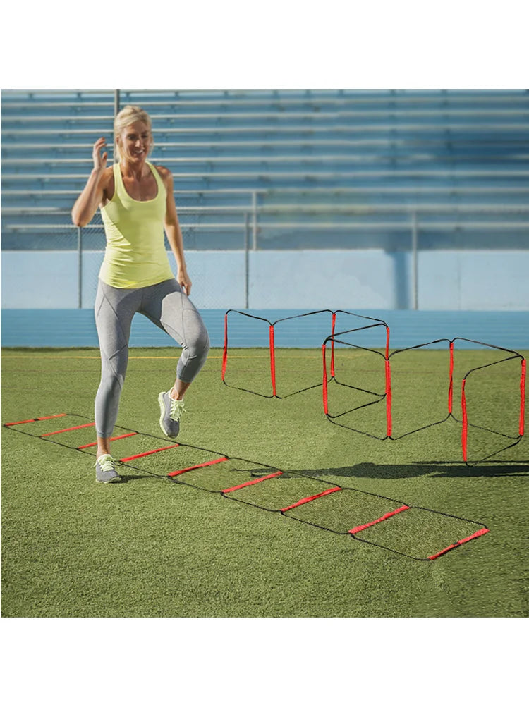 Fixed/folding speed training ladder Velcro jump ladder Step training Football basketball training ladder can be spliced at will