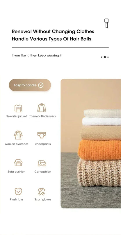 Household Hair Ball Trimmer Lint Remover For Clothes USB Electric Rechargeable Pellet Machine Lint Trimmer Fuzz Sweater Shaver