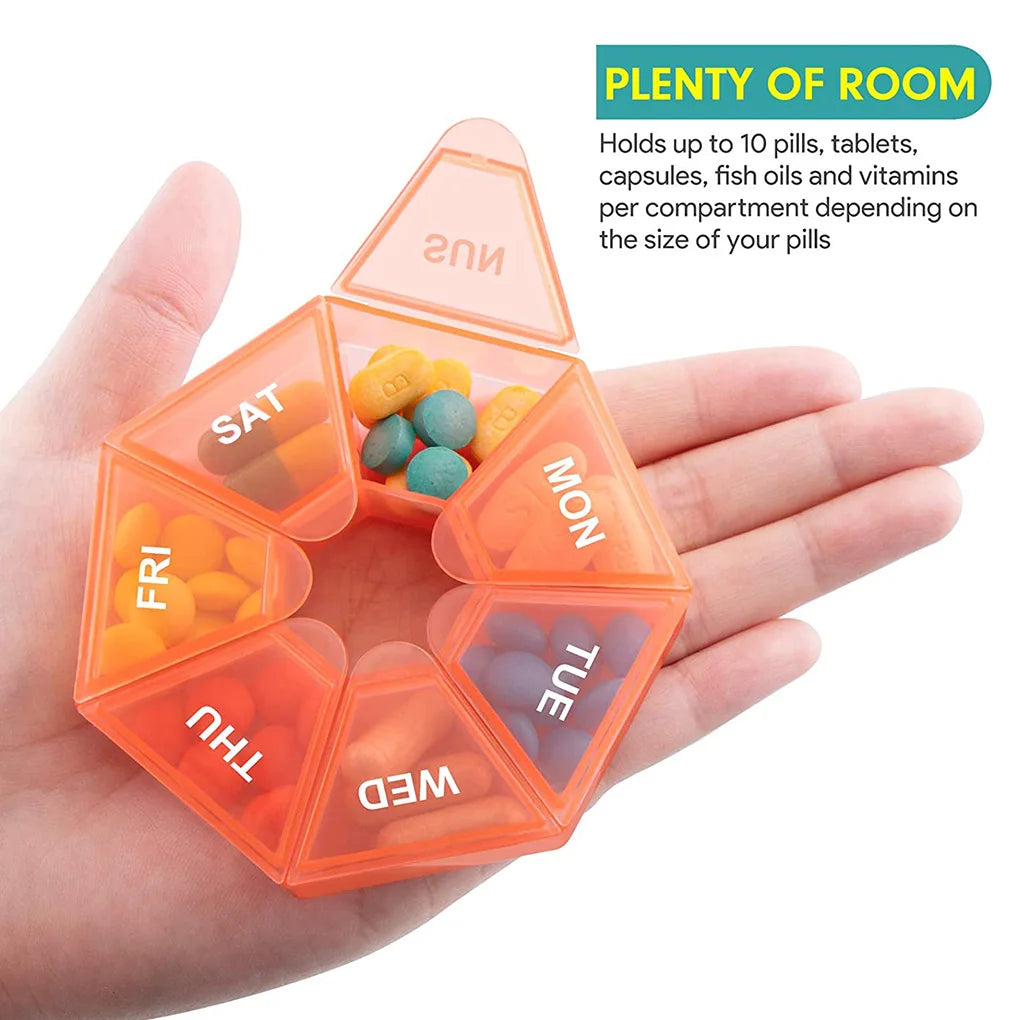 Folding Pill Case Medicine Drug Pills organizer storage Boxs Portable pharmacy Capsule Tablet Container Empty pillbox Cases