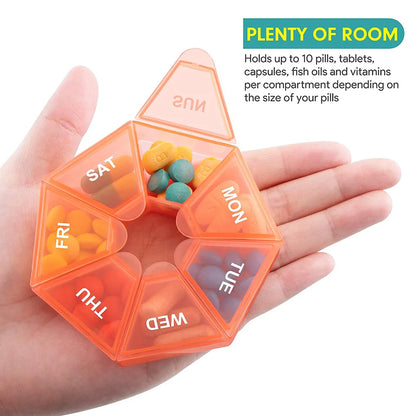 Folding Pill Case Medicine Drug Pills organizer storage Boxs Portable pharmacy Capsule Tablet Container Empty pillbox Cases