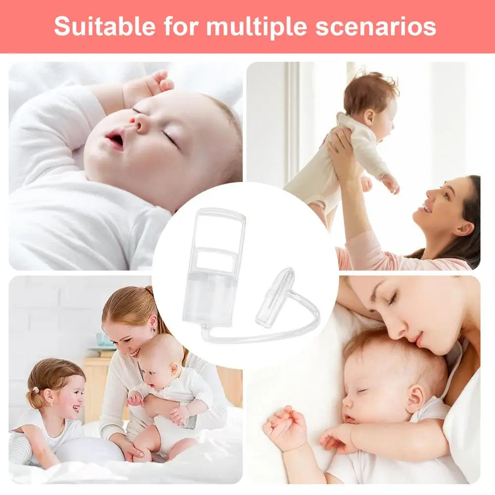 New Baby Nasal Aspirator Nose Sucker Nasal Aspirator Quiet Manual Nose Suctioners for Babies Baby Nasal Sucker Aspirator Snot