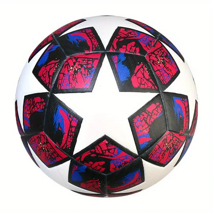 1Pc Soccer Ball Size 5Wear Rsistant Durable Soft PU Outdoor Football Training Seamless Soccer Ball Group Training Game Supplies