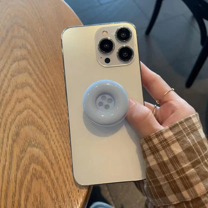 3D Simulated Button Phone Stand New Adhesive Phone Grip Phone Stand Cute Adhesive Retractable Phone Stand