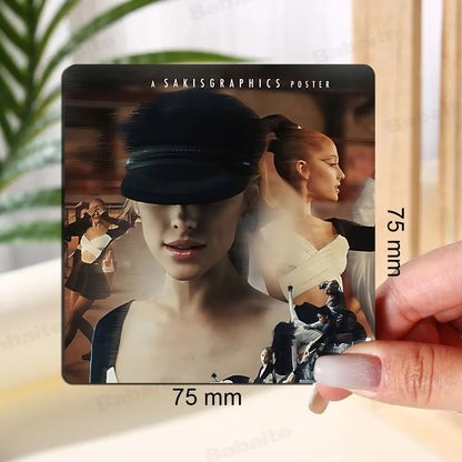 Singer A-Ariana Grande Fridge  Magnet Personalized Fridge Magnet Square Shape Fridge Refrigerator Wall Door Decoration