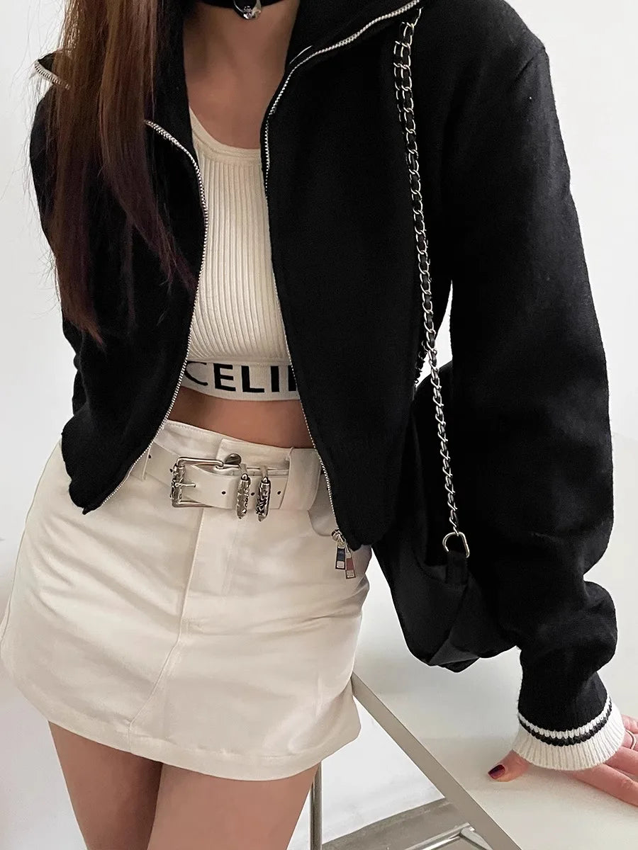 New retro Female Subculture Belt Punk Decorated Jeans Belt Personality Belt White Belt